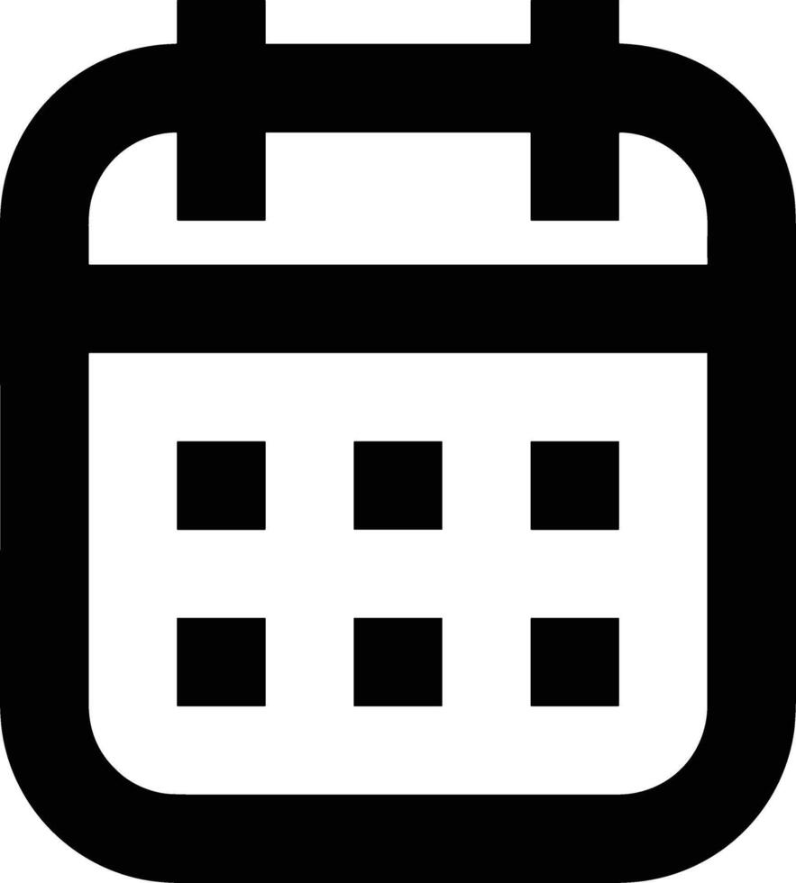 calendario icono símbolo vector imagen