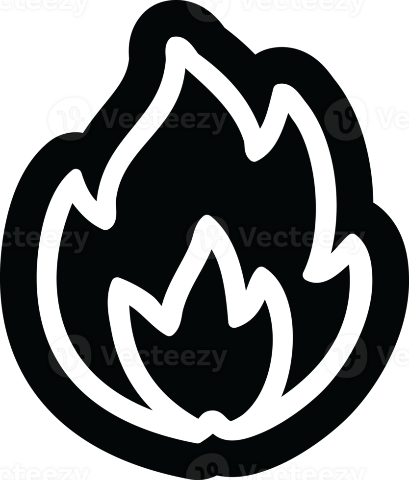 simple flame icon symbol png