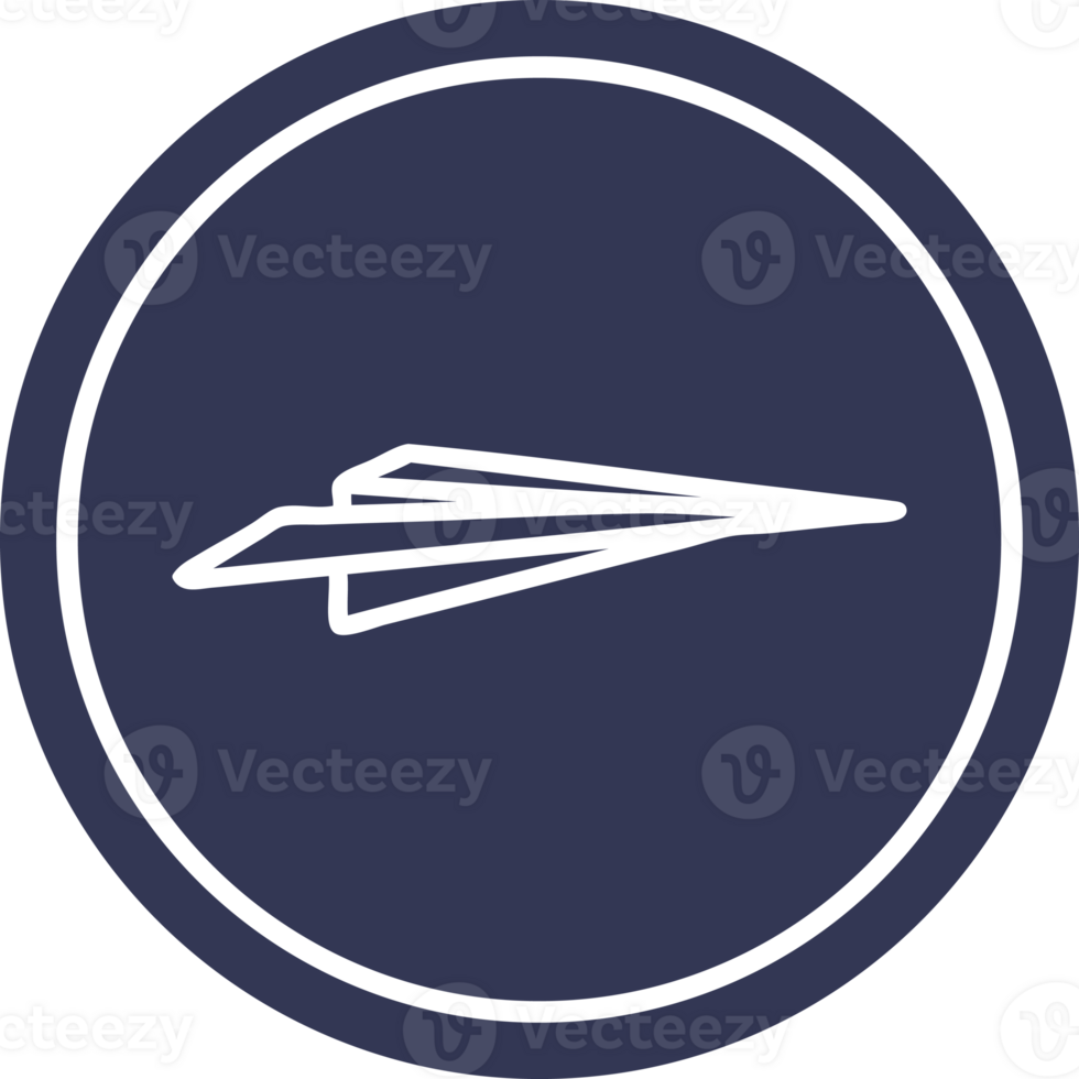 paper plane circular icon png