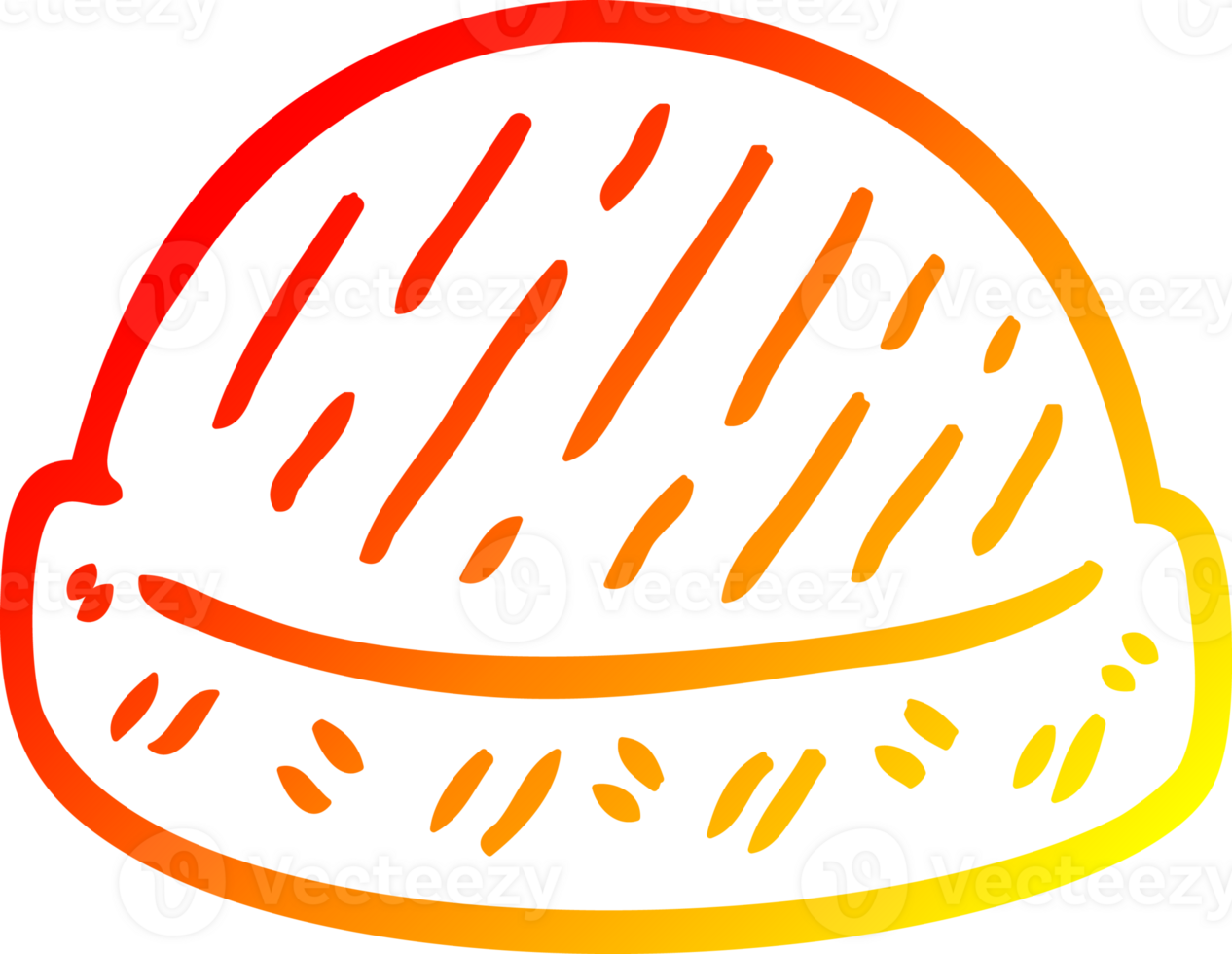 warm gradient line drawing cartoon winter hats png