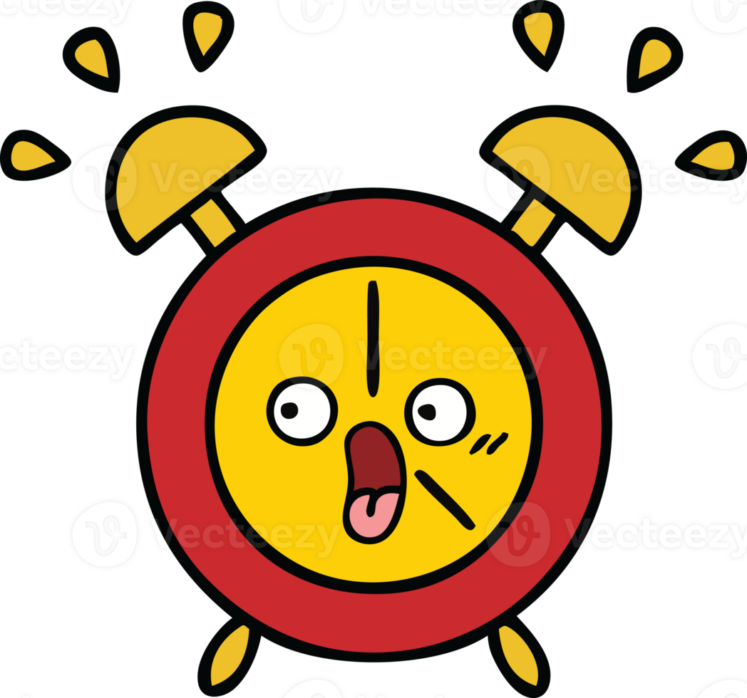 cute cartoon alarm clock png