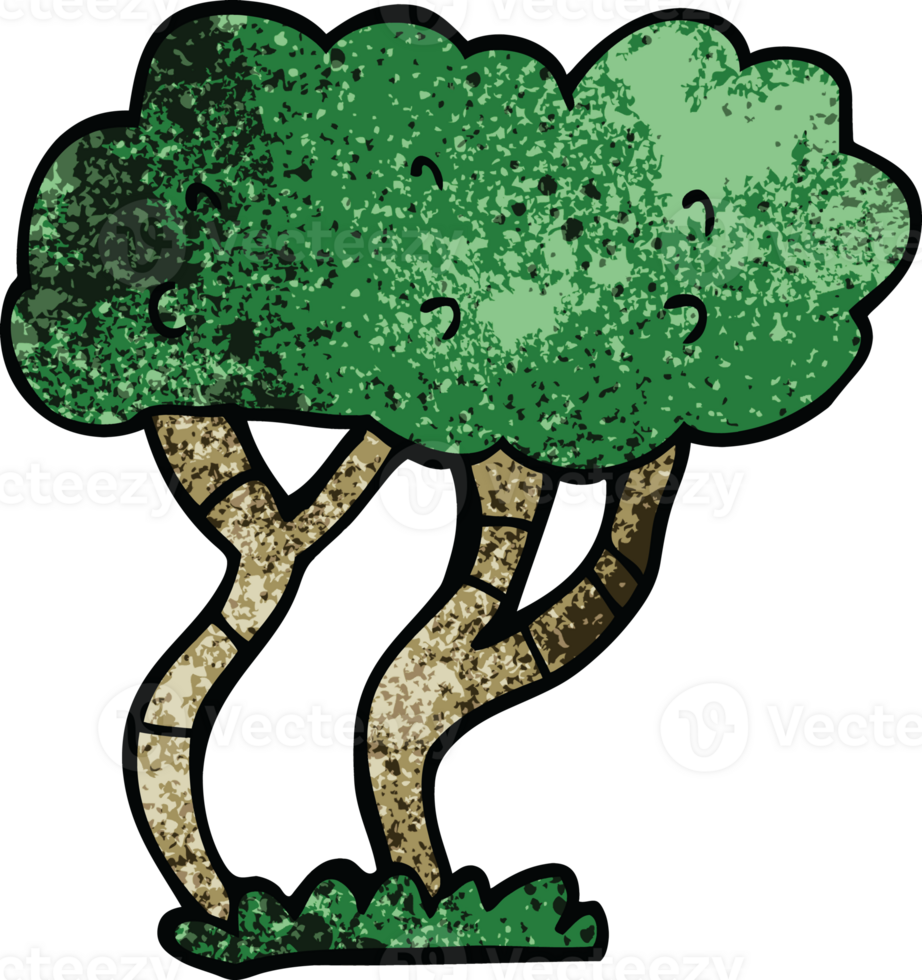 cartoon doodle tree png
