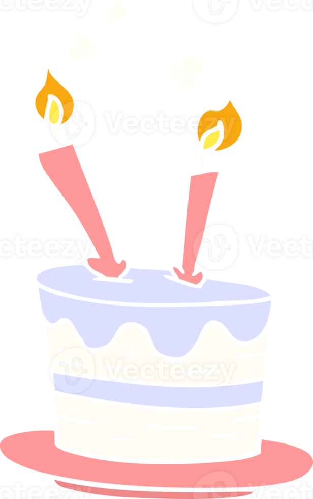 cartoon doodle of a birthday cake png