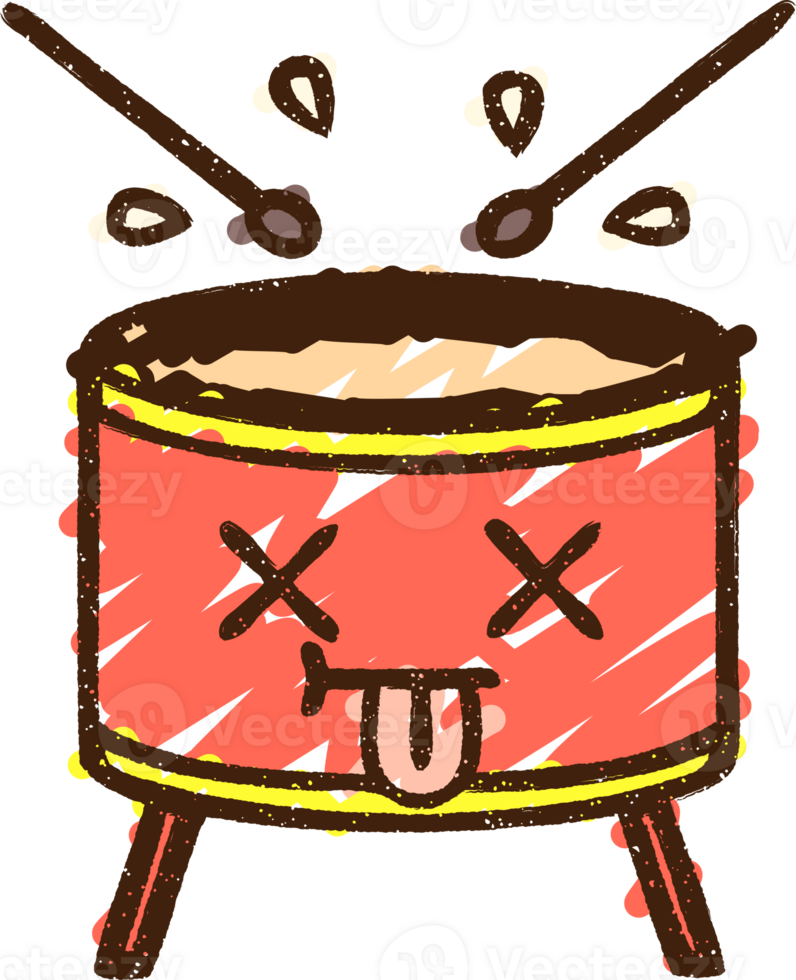Drum Beat Chalk Drawing png
