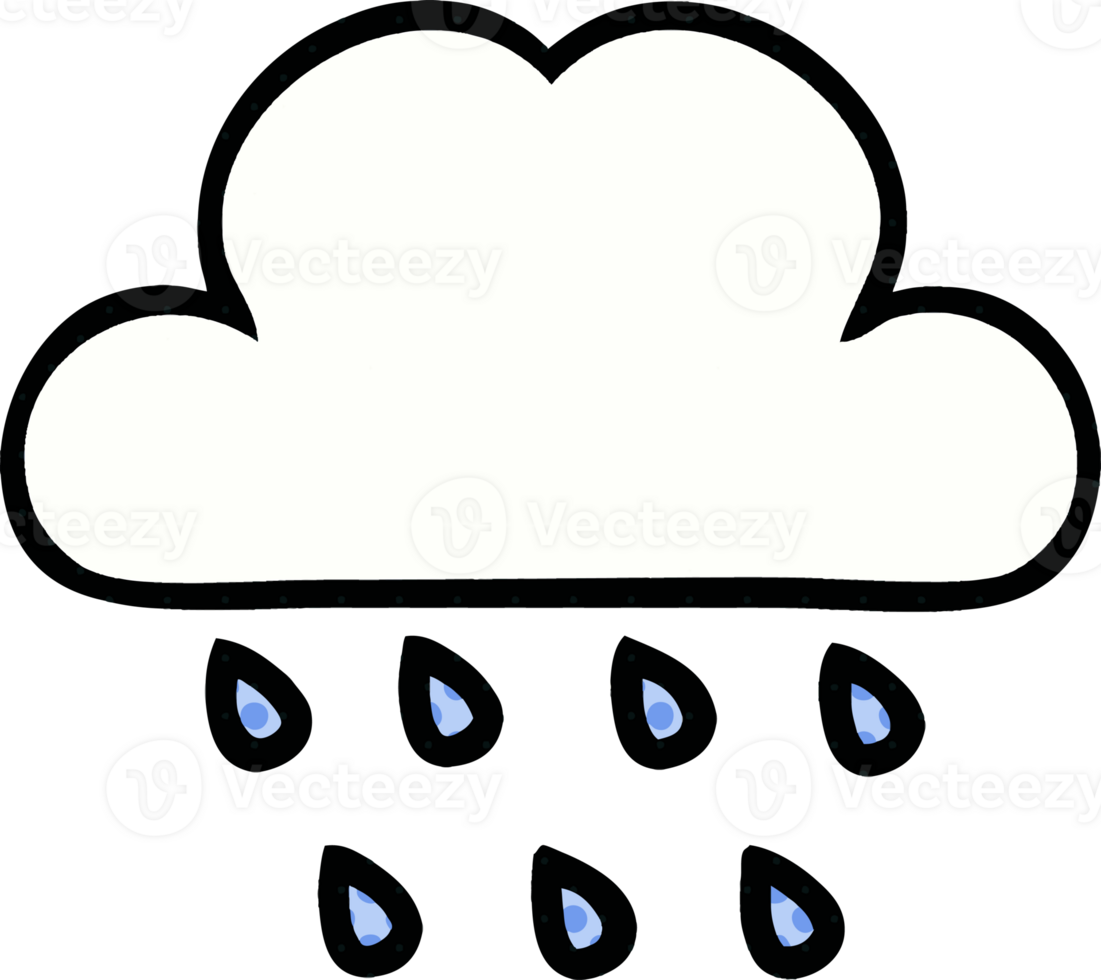 comic book style cartoon rain cloud png