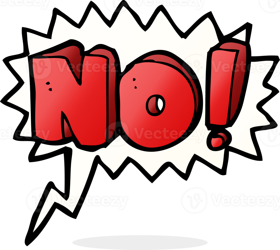cartoon no symbol with speech bubble png