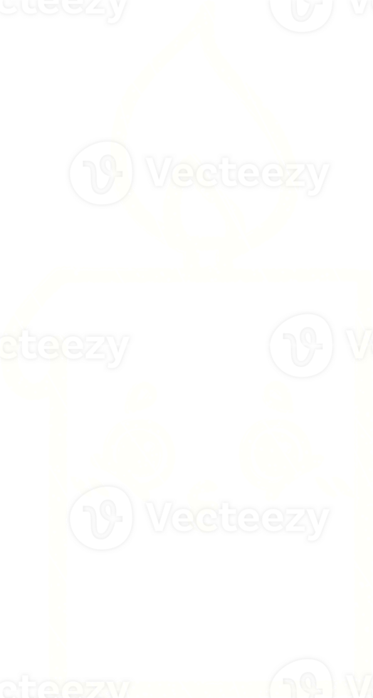 Candle Chalk Drawing png
