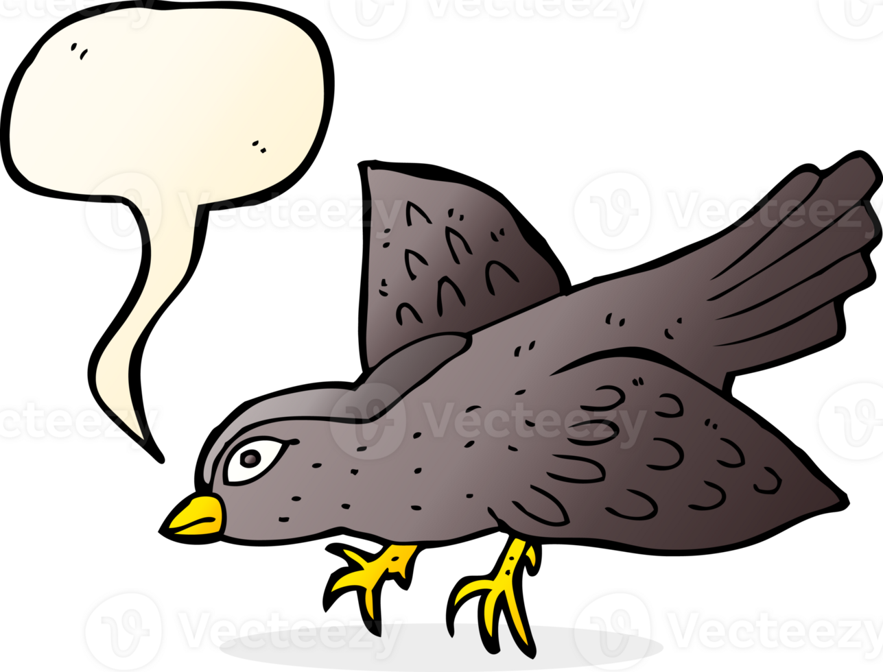 cartoon bird with speech bubble png
