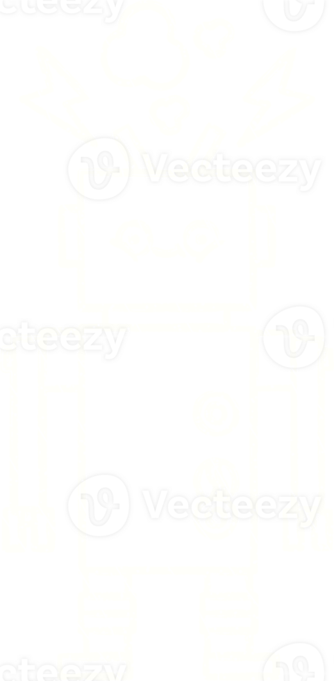 Robot Chalk Drawing png