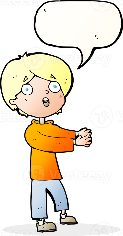 cartoon shocked boy with speech bubble png