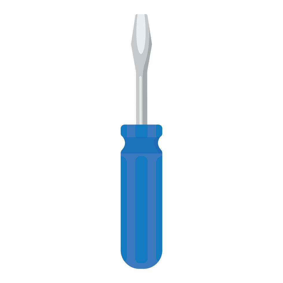 Plastic screwdriver icon cartoon vector. Worker repair object vector