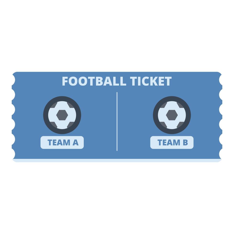 Football ticket icon cartoon vector. Match cup card vector