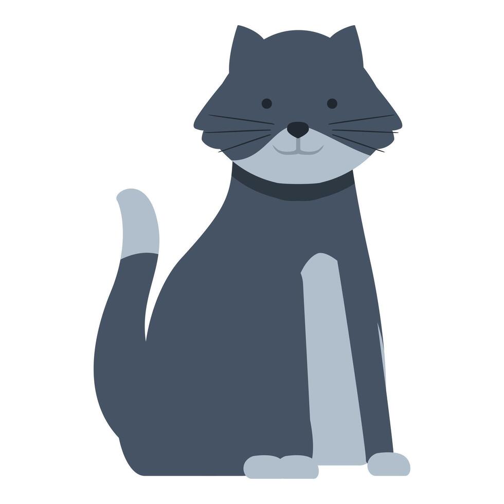 gato peludo amigo icono dibujos animados vector. animal cómic vector