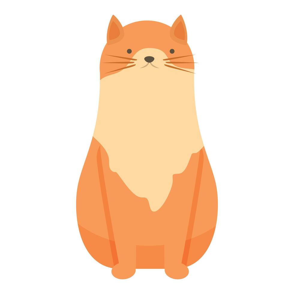 Furry cat pet icon cartoon vector. Animal owner vector