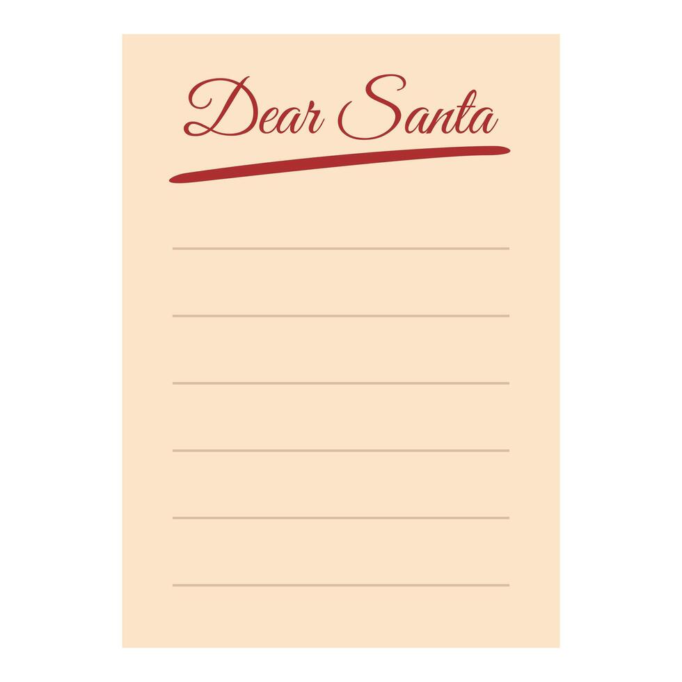 Dear santa wish list icon cartoon vector. Holiday winter vector