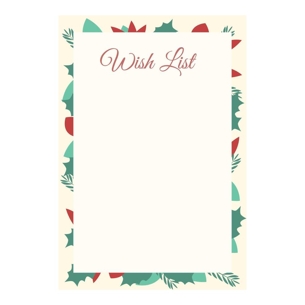 Holiday wish list icon cartoon vector. Card message vector