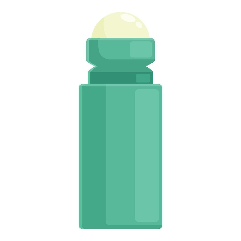 Strong green deodorant icon cartoon vector. Nature spa beauty vector