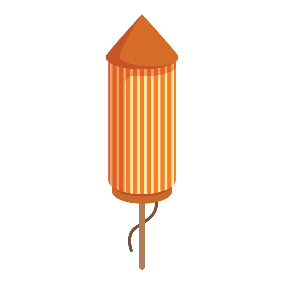 Petard rocket icon cartoon vector. Safety fireworks vector