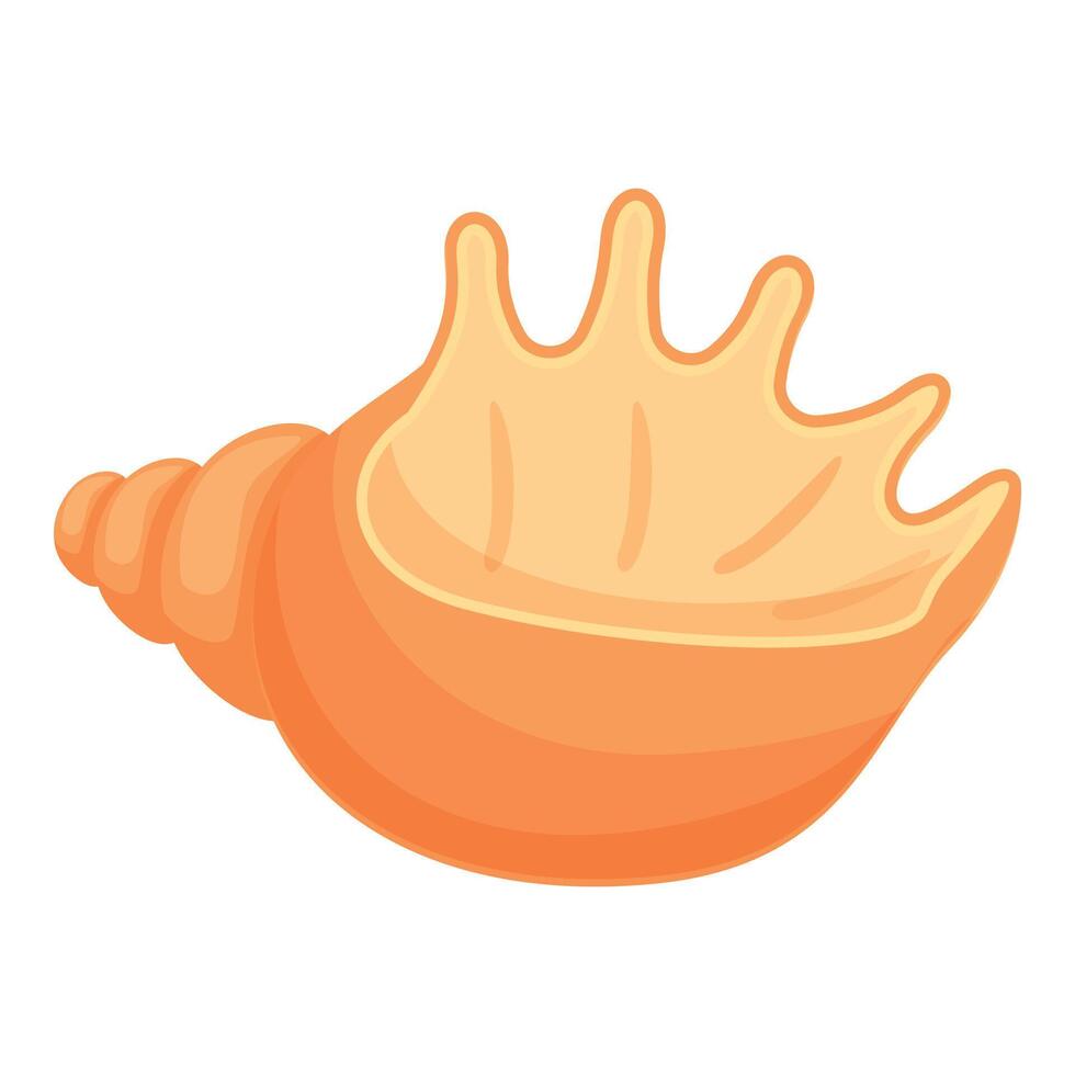 Sea shell icon cartoon vector. Marine animal vector