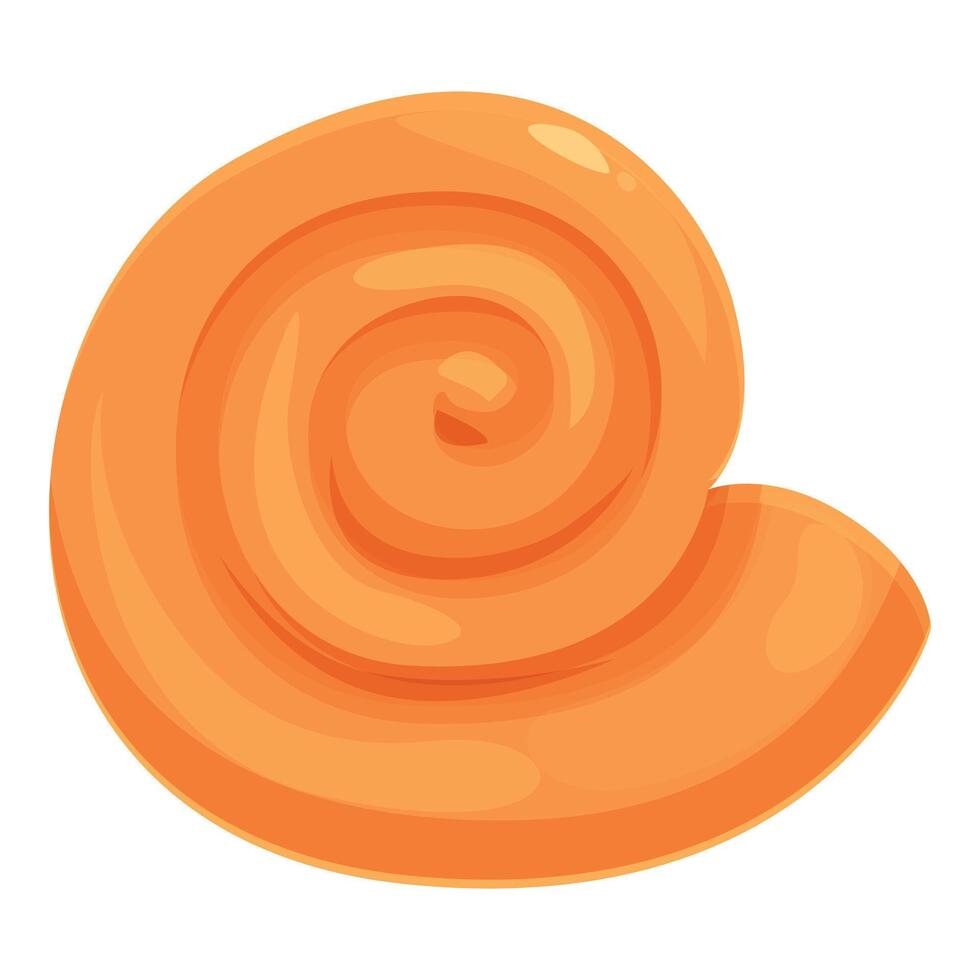 espiral cáscara icono dibujos animados vector. Oceano marrón concha vector