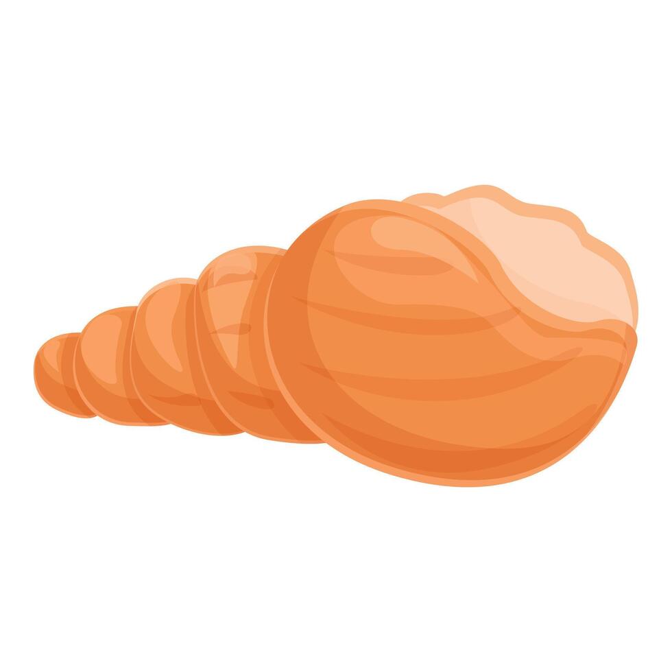 Clam conch icon cartoon vector. Fresh marine animal vector