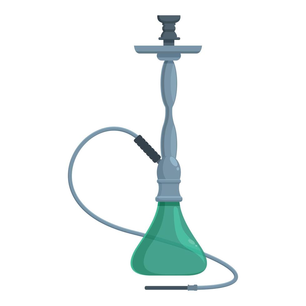 Turkish hookah icon cartoon vector. Smoking bar equipment vector