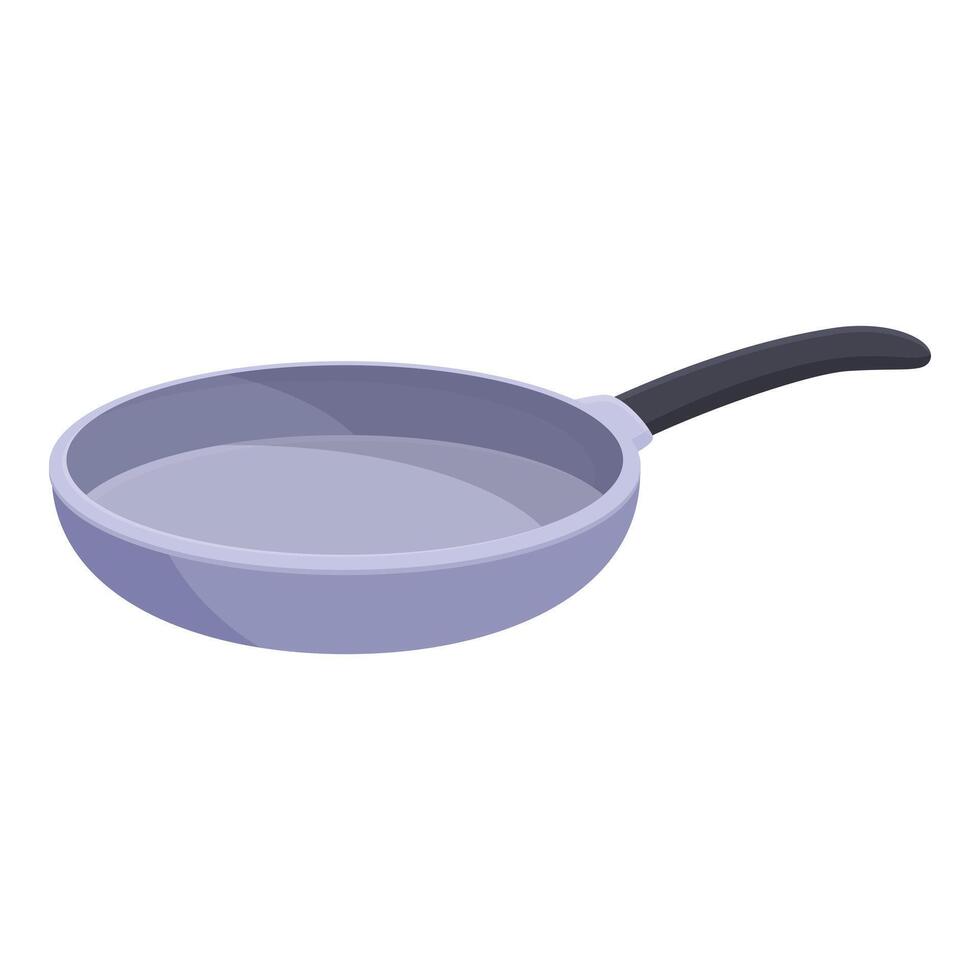 Frying pan icon cartoon vector. Cooking element vector