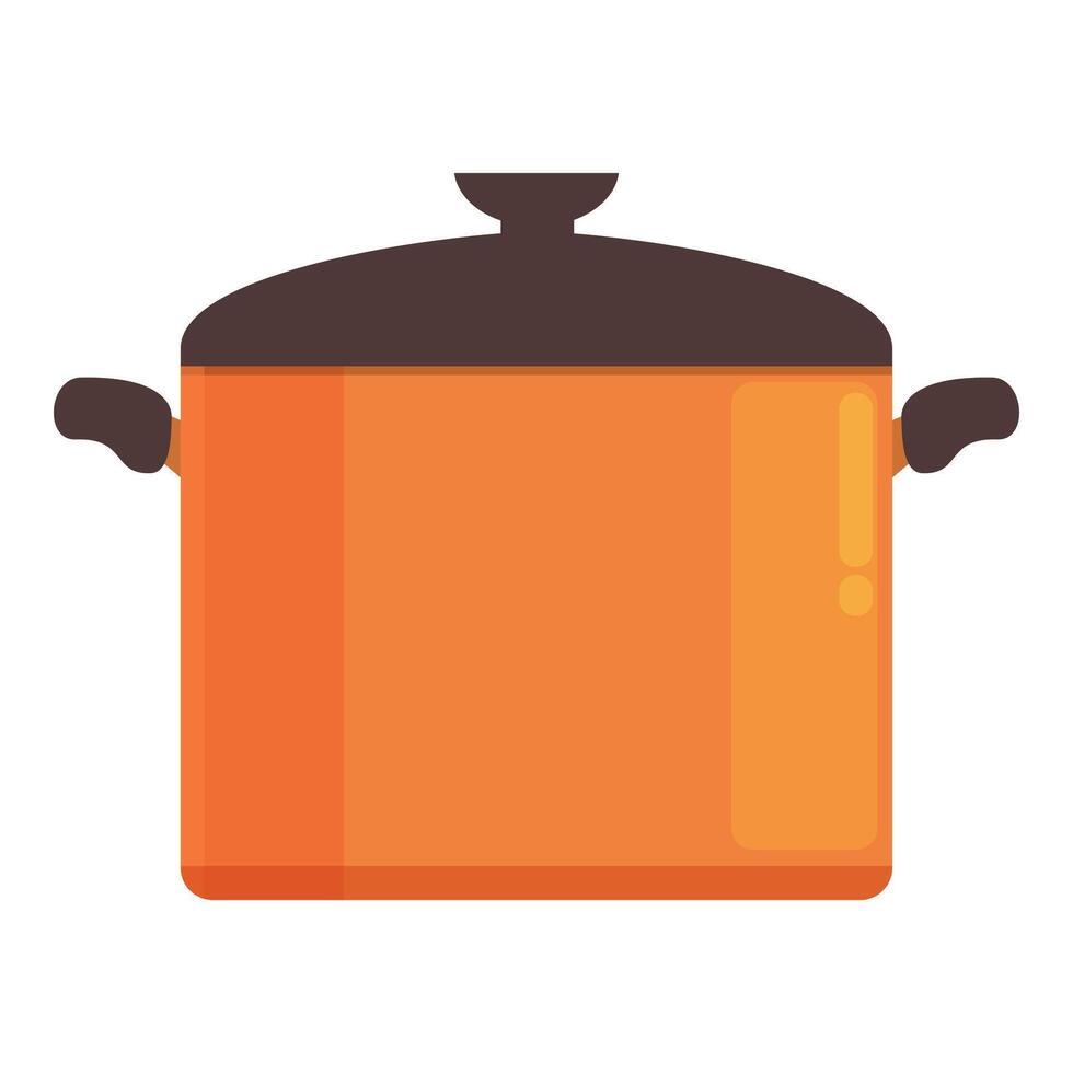 Saucepan pot icon cartoon vector. Food home vector