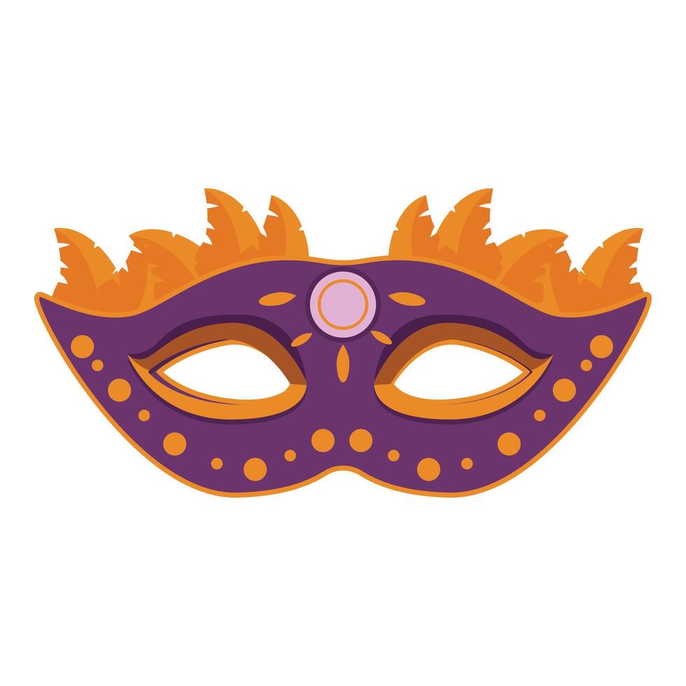 Elegance art mask icon cartoon vector. Venice element vector