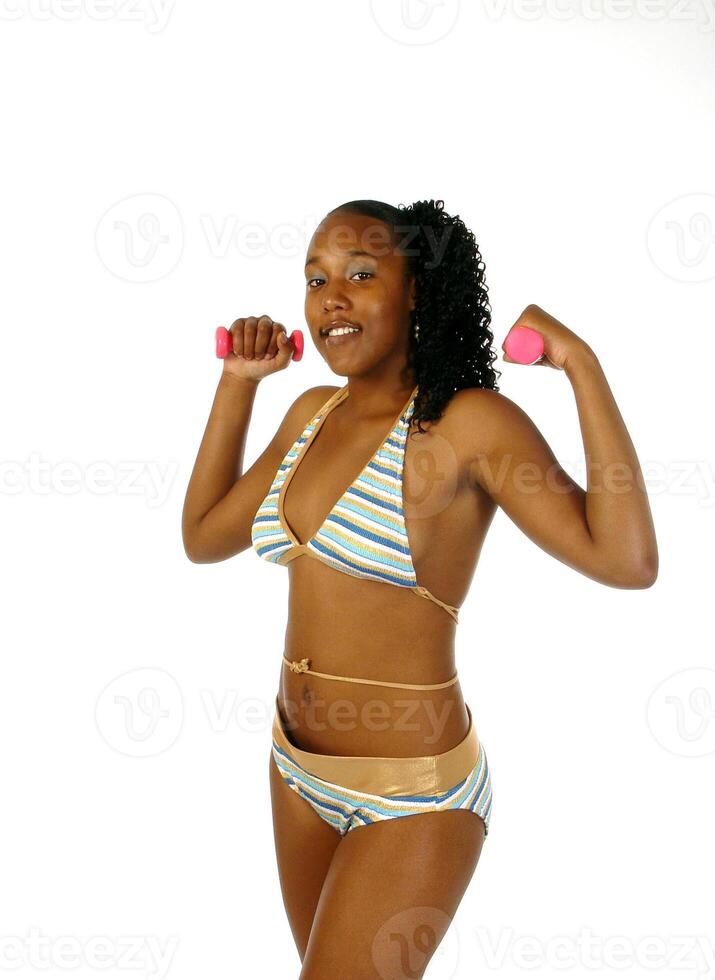 Woman with Weights photo