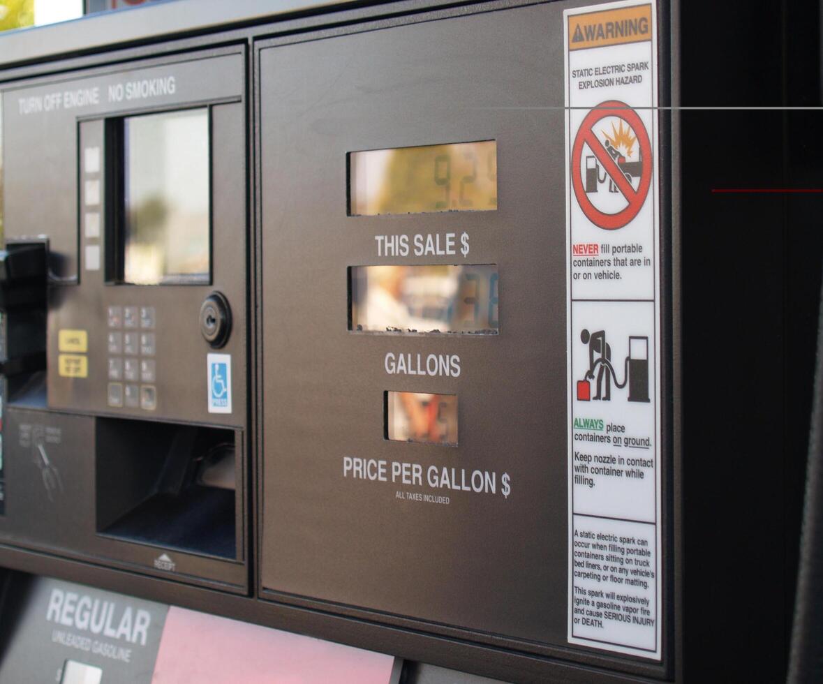 Carmichael, CA, 2006 - Tight Shot of Gas Pump photo