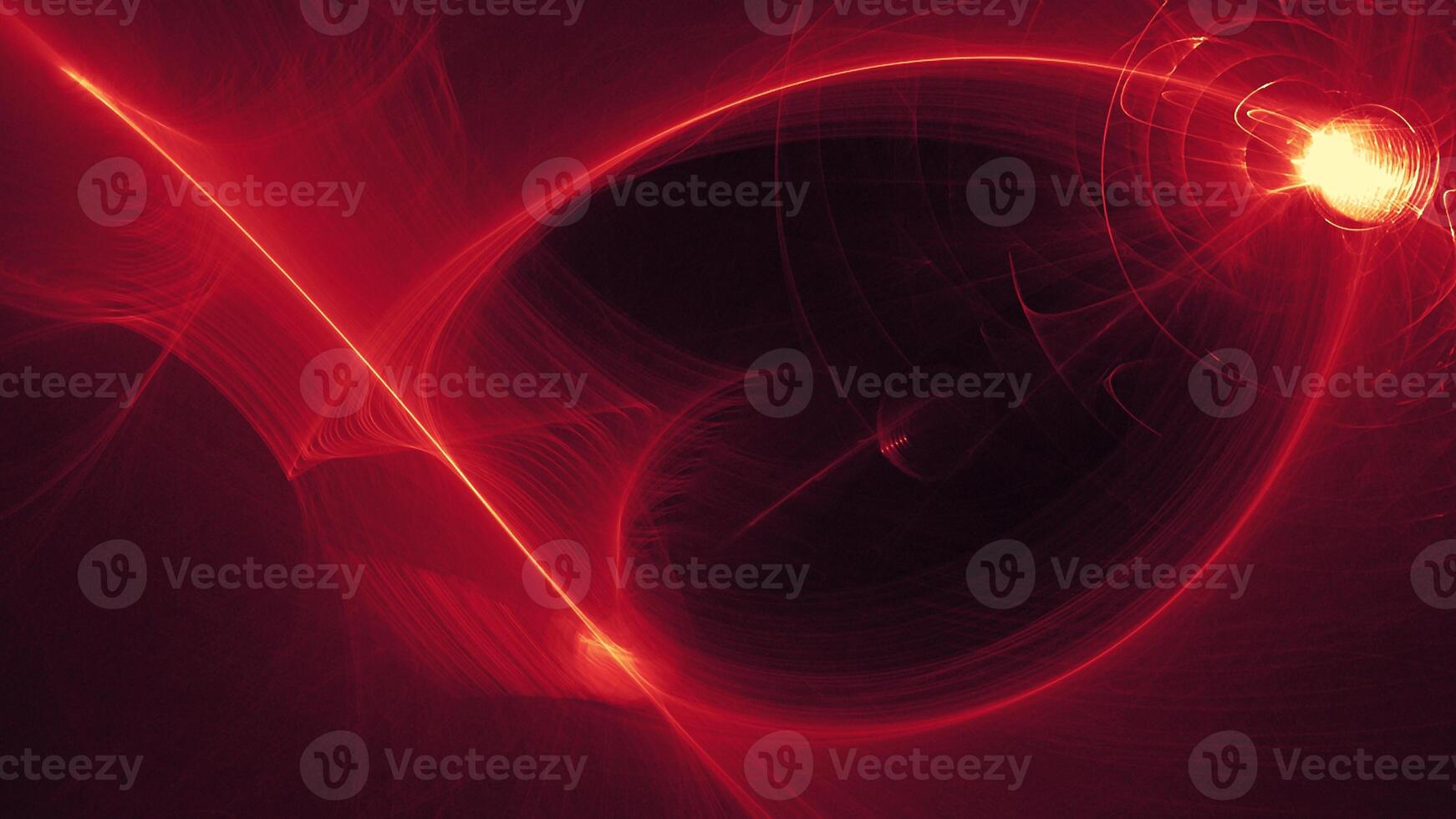 Abstract Lines Curves And Particles Against Dark Background photo