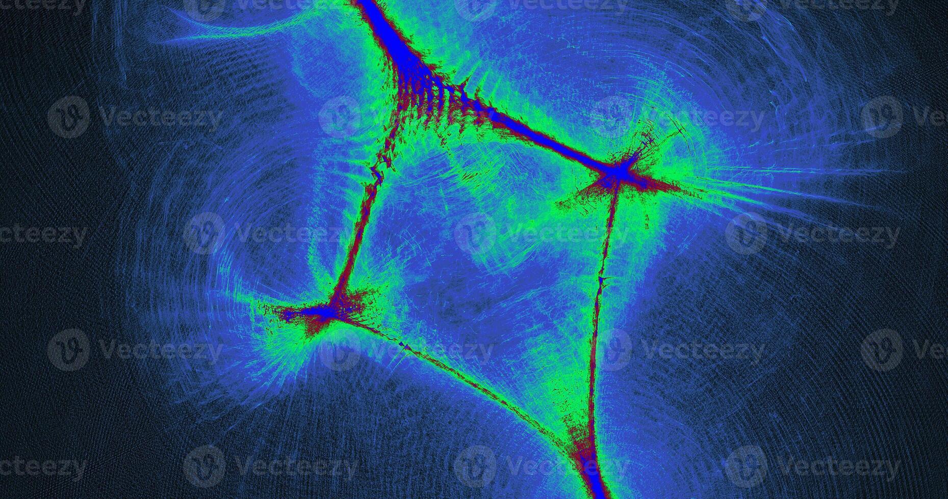 Blue Green Red Abstract Lines Curves Particles photo