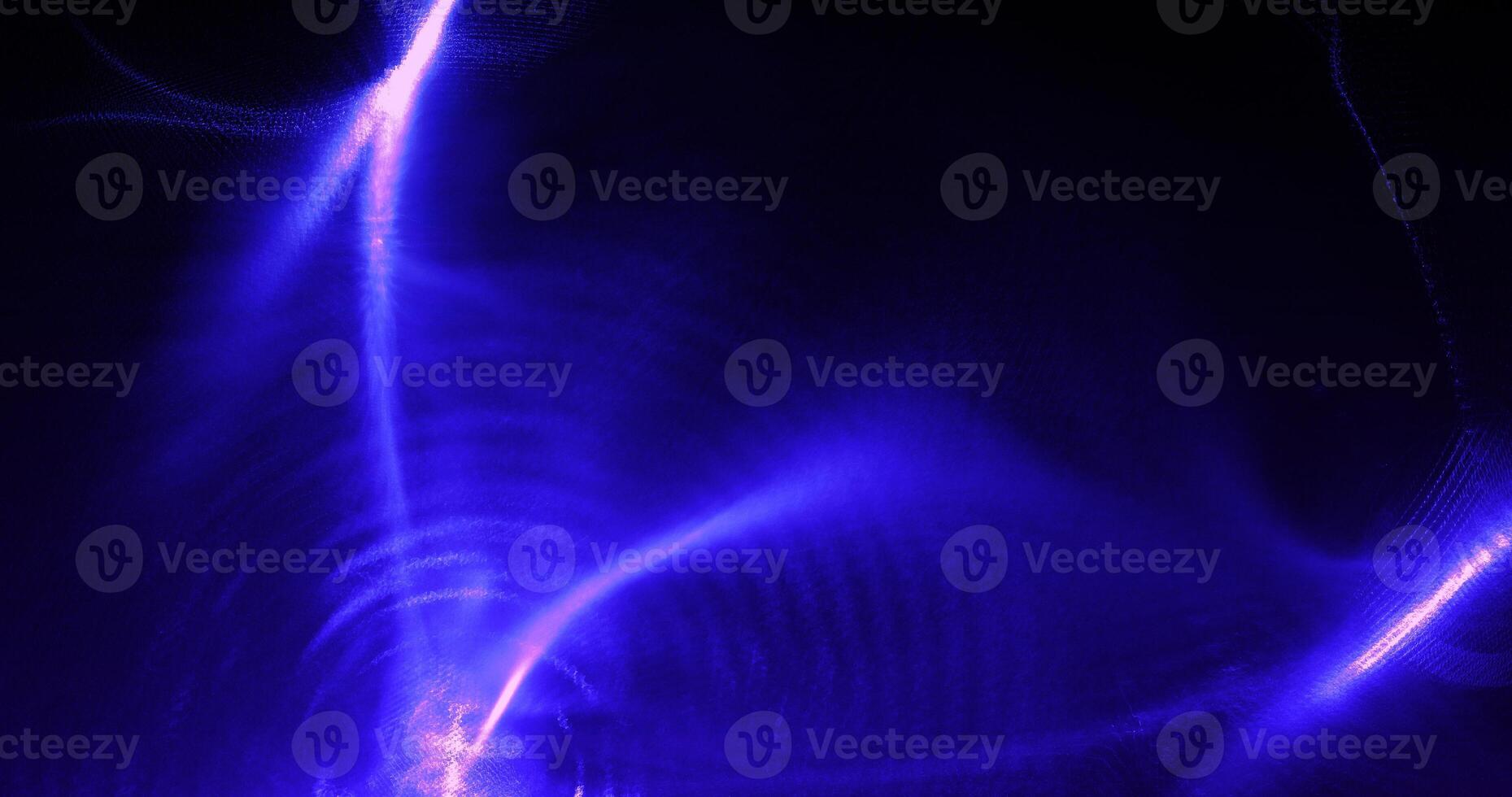 Blue And Pink Abstract Lines Curves Particles On Dark Background photo