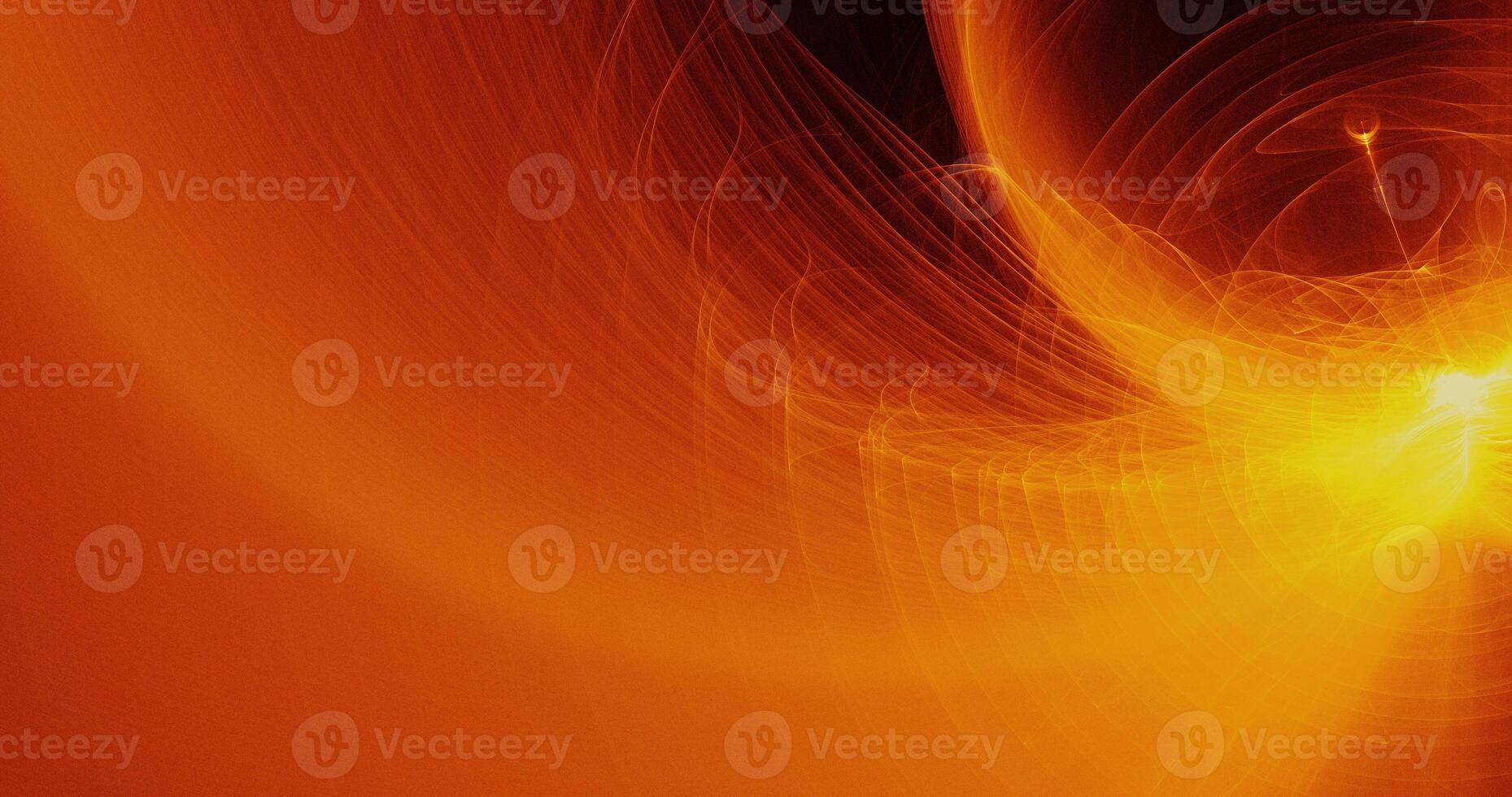 Yellow Red Orange Abstract Lines Curves Particles Background photo