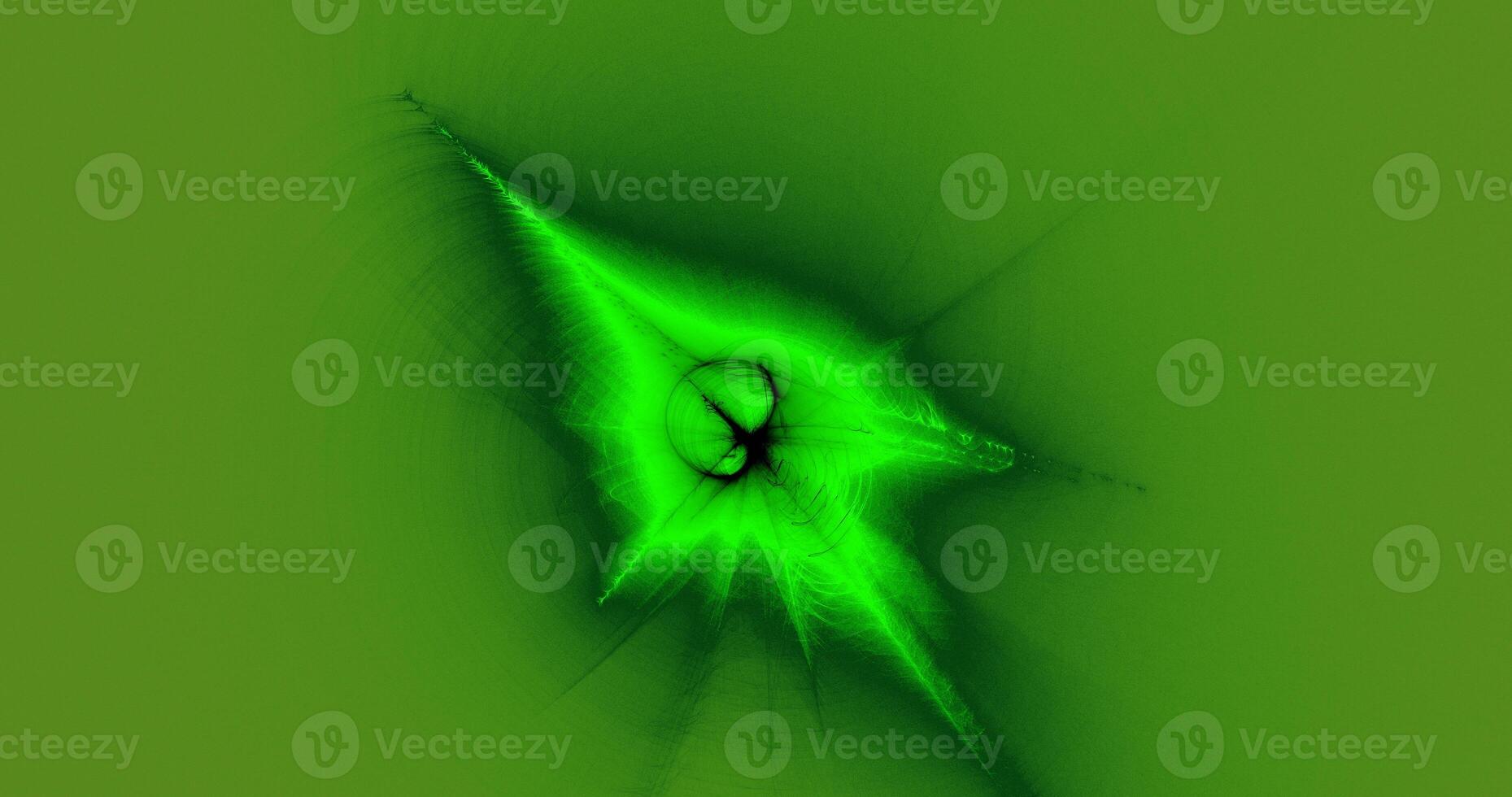 Green Abstract Lines Curves Particles Background photo