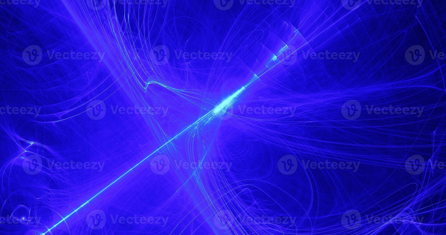 Blue Abstract Lines Curves Particles Background photo