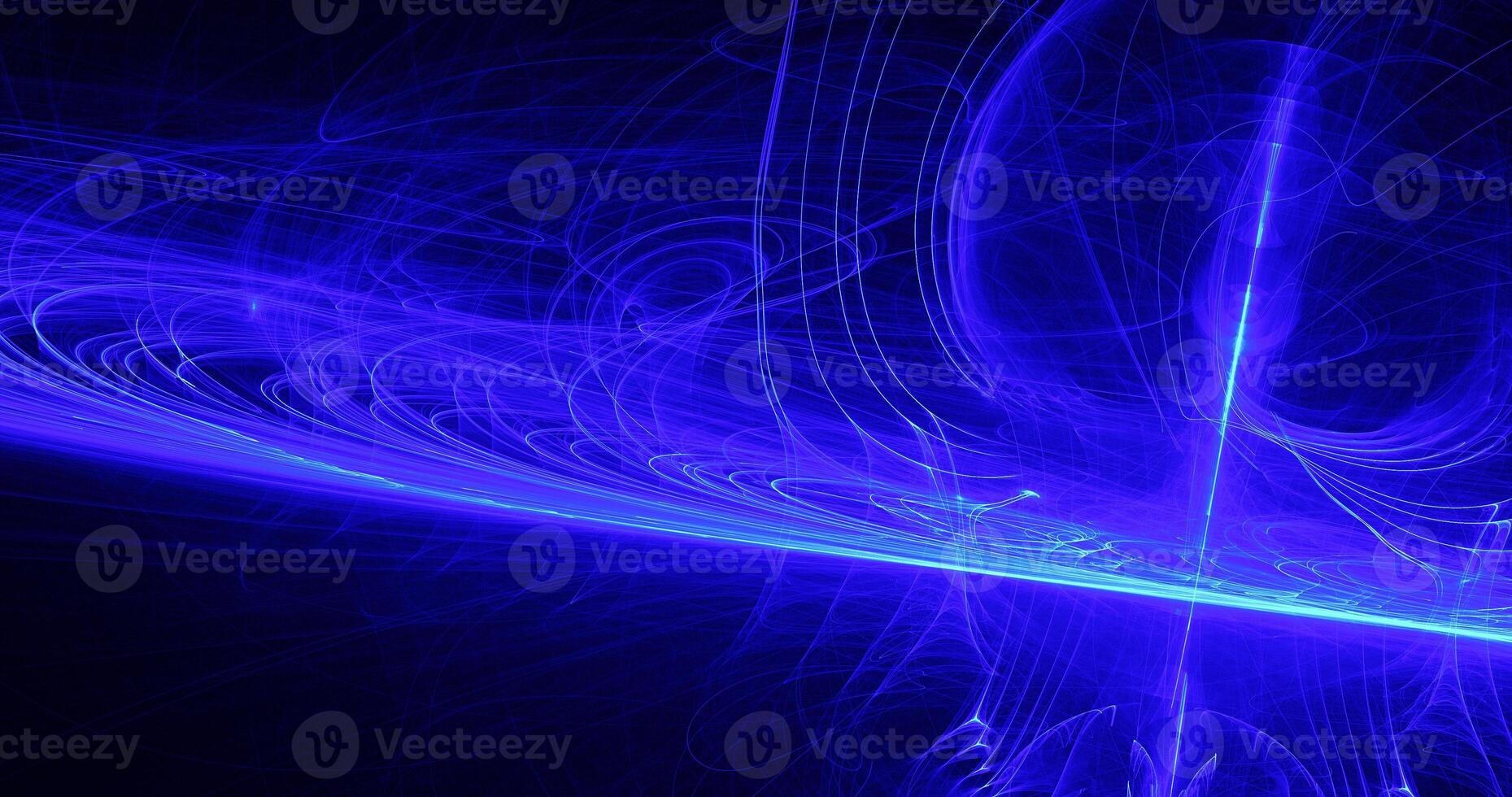 Blue Abstract Lines Curves Particles Background photo