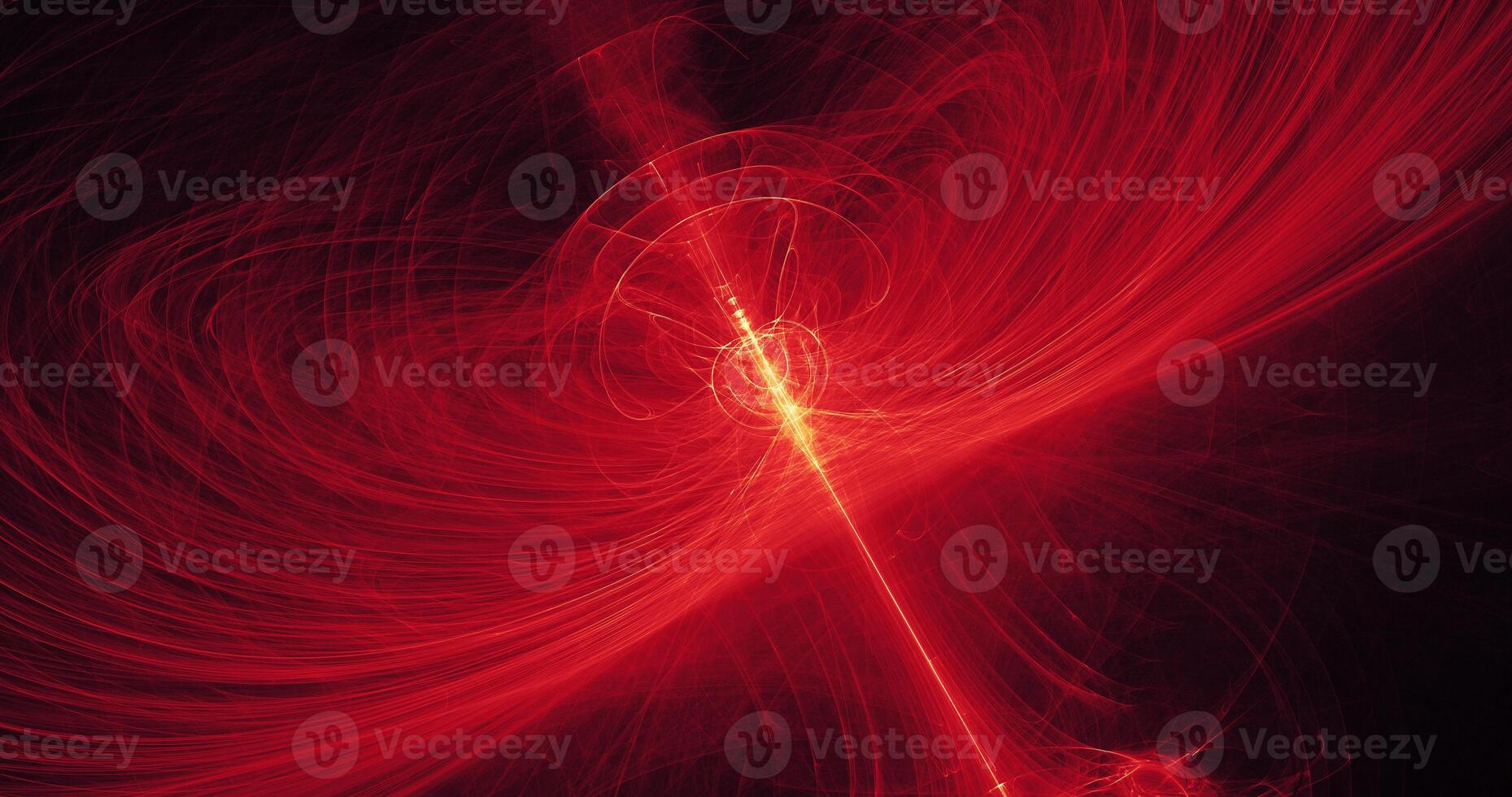 Red And Yellow Abstract Lines Curves Particles Background photo