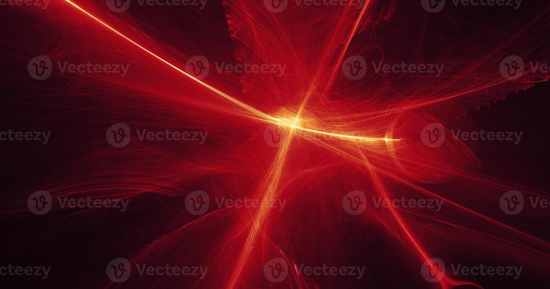 Red And Yellow Abstract Lines Curves Particles Background photo