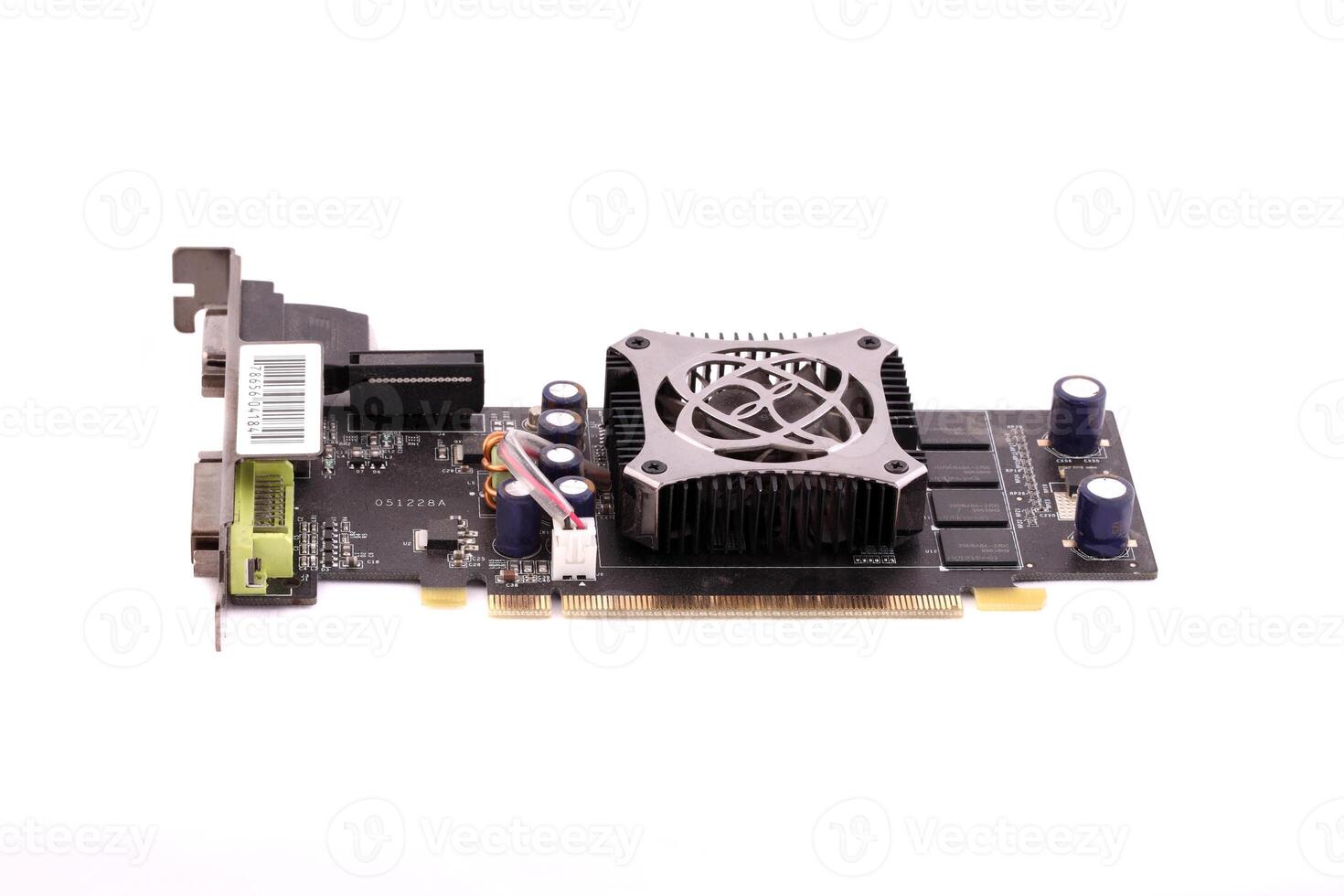 closeup PC computer graphic pci card photo