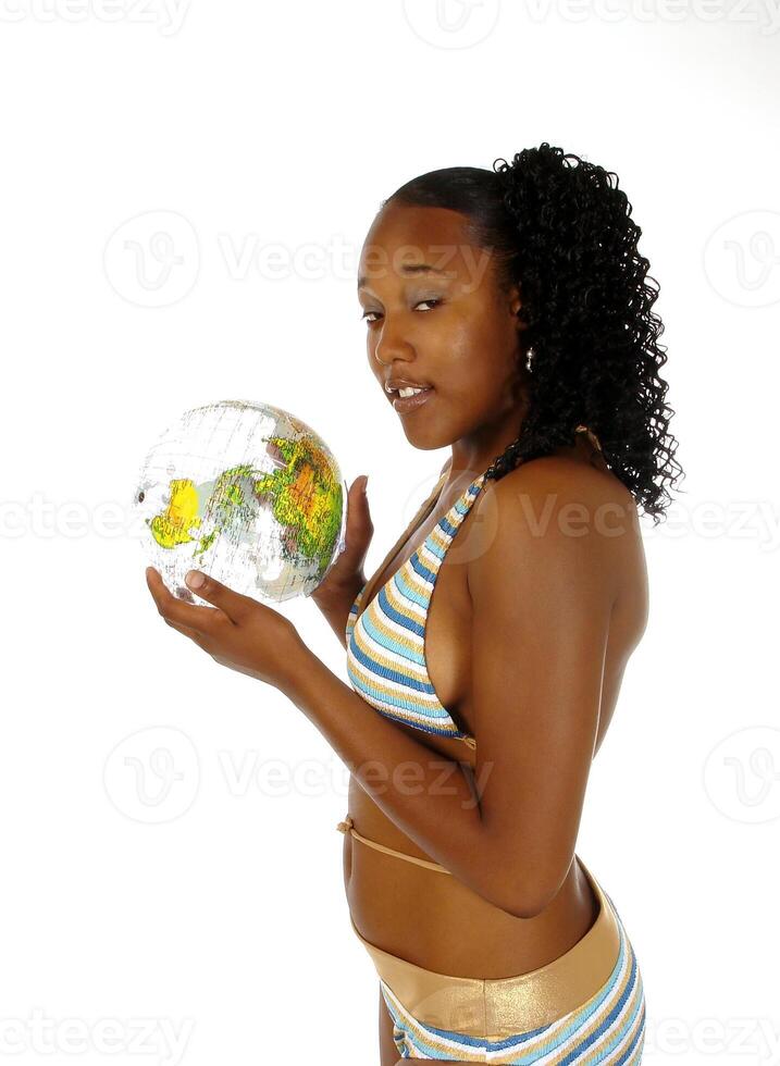 Woman with World on End photo