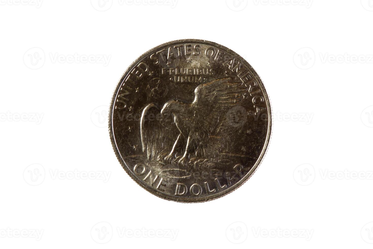 Tail Side Of United States One Dollar Coin photo