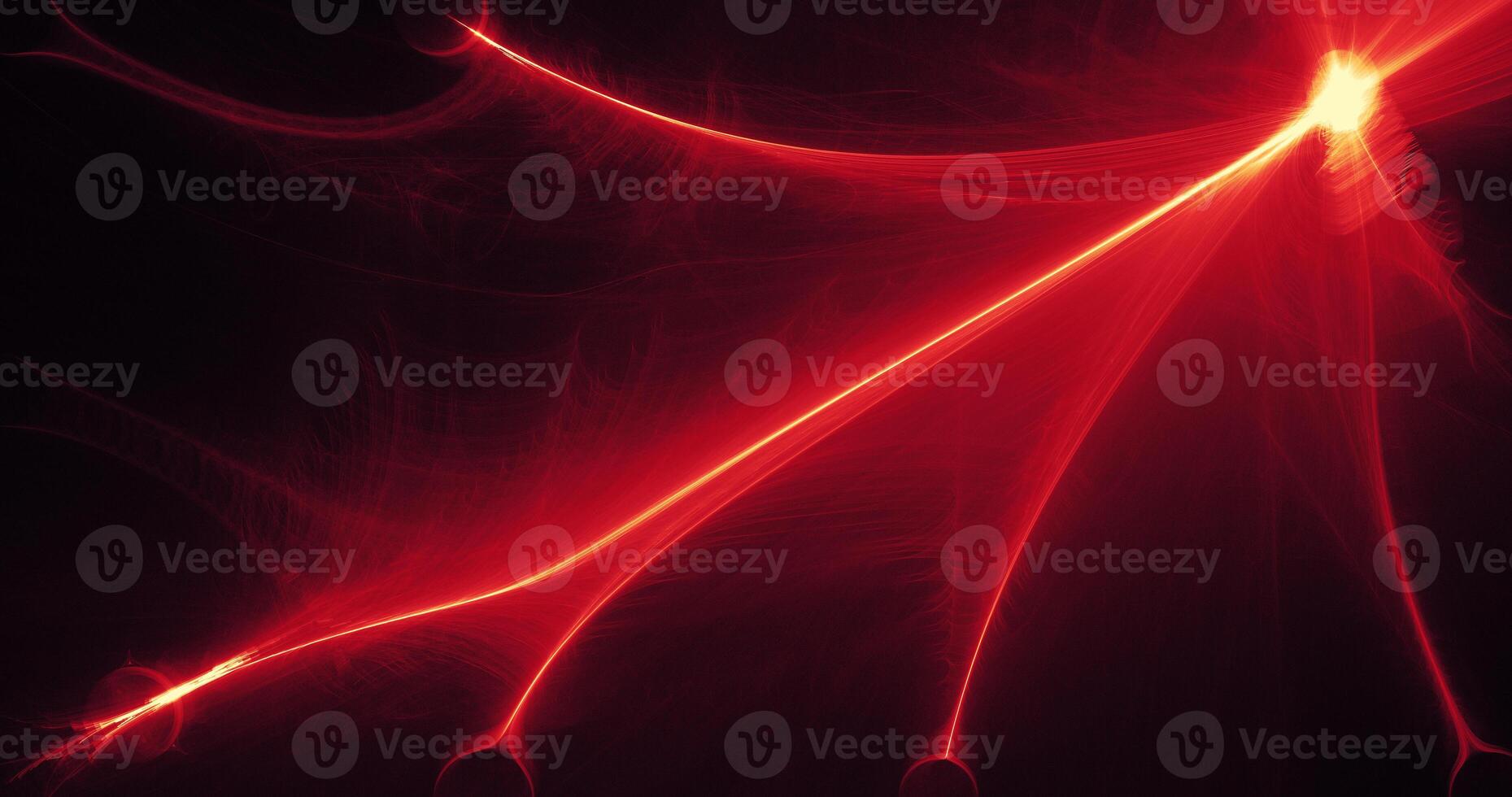 Red And Yellow Abstract Lines Curves Particles Background photo