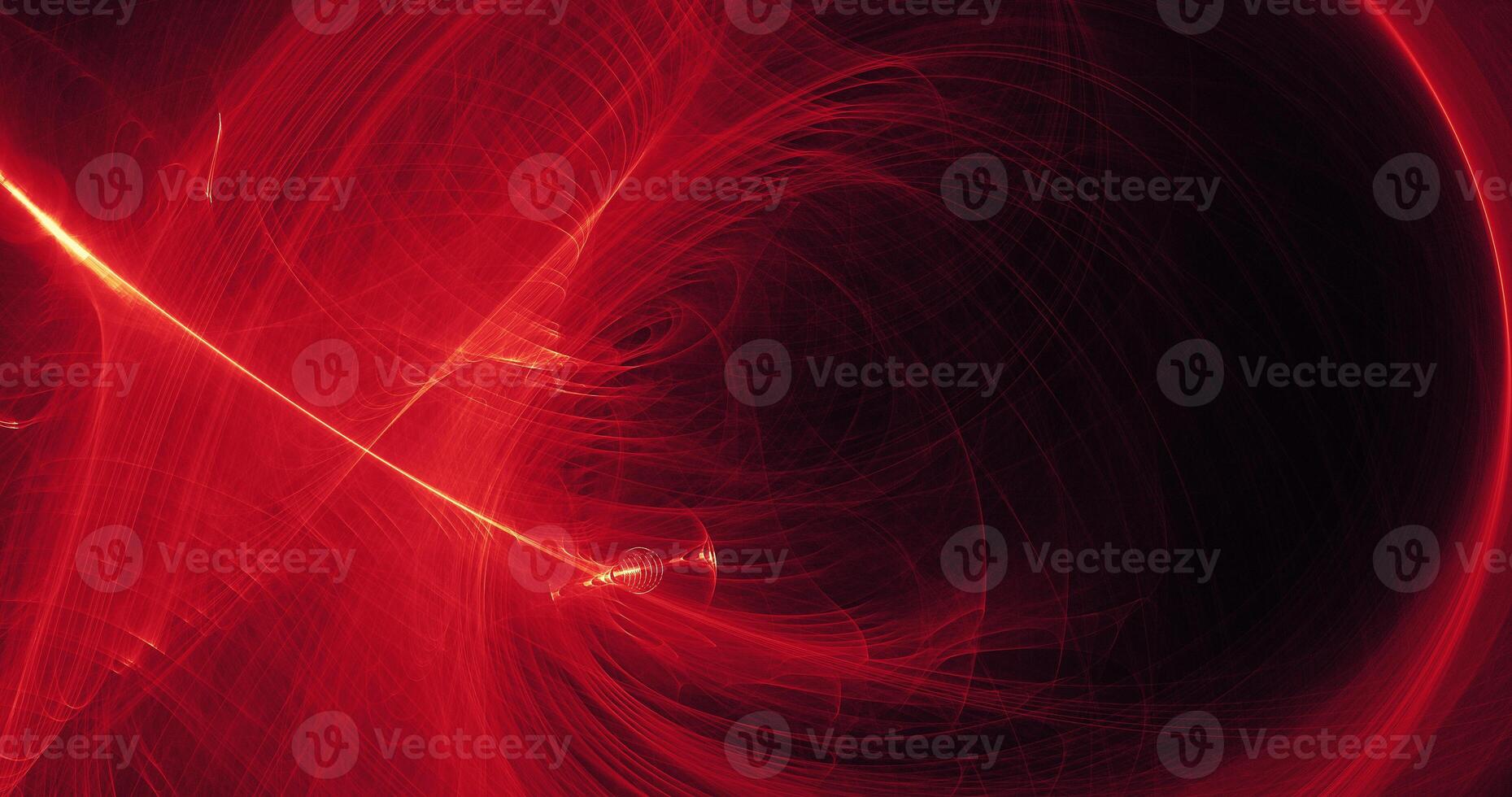 Red And Yellow Abstract Lines Curves Particles Background photo