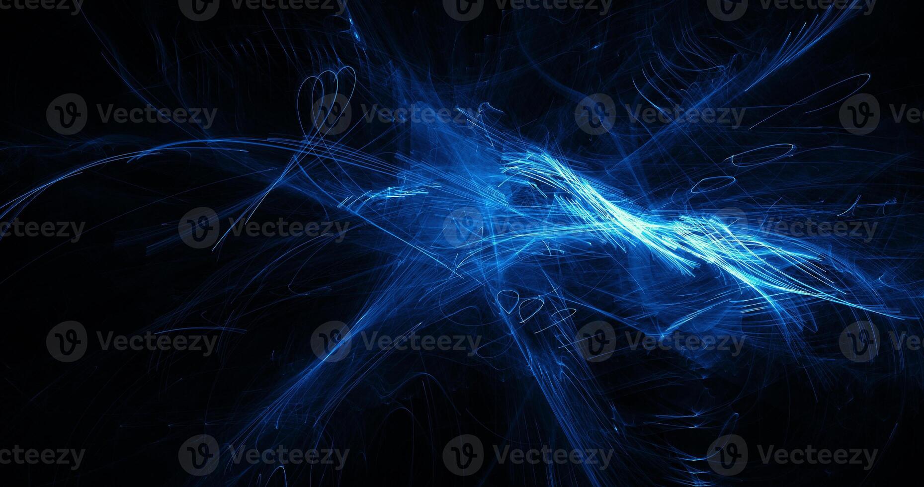Blue Abstract Lines Curves Particles Background photo