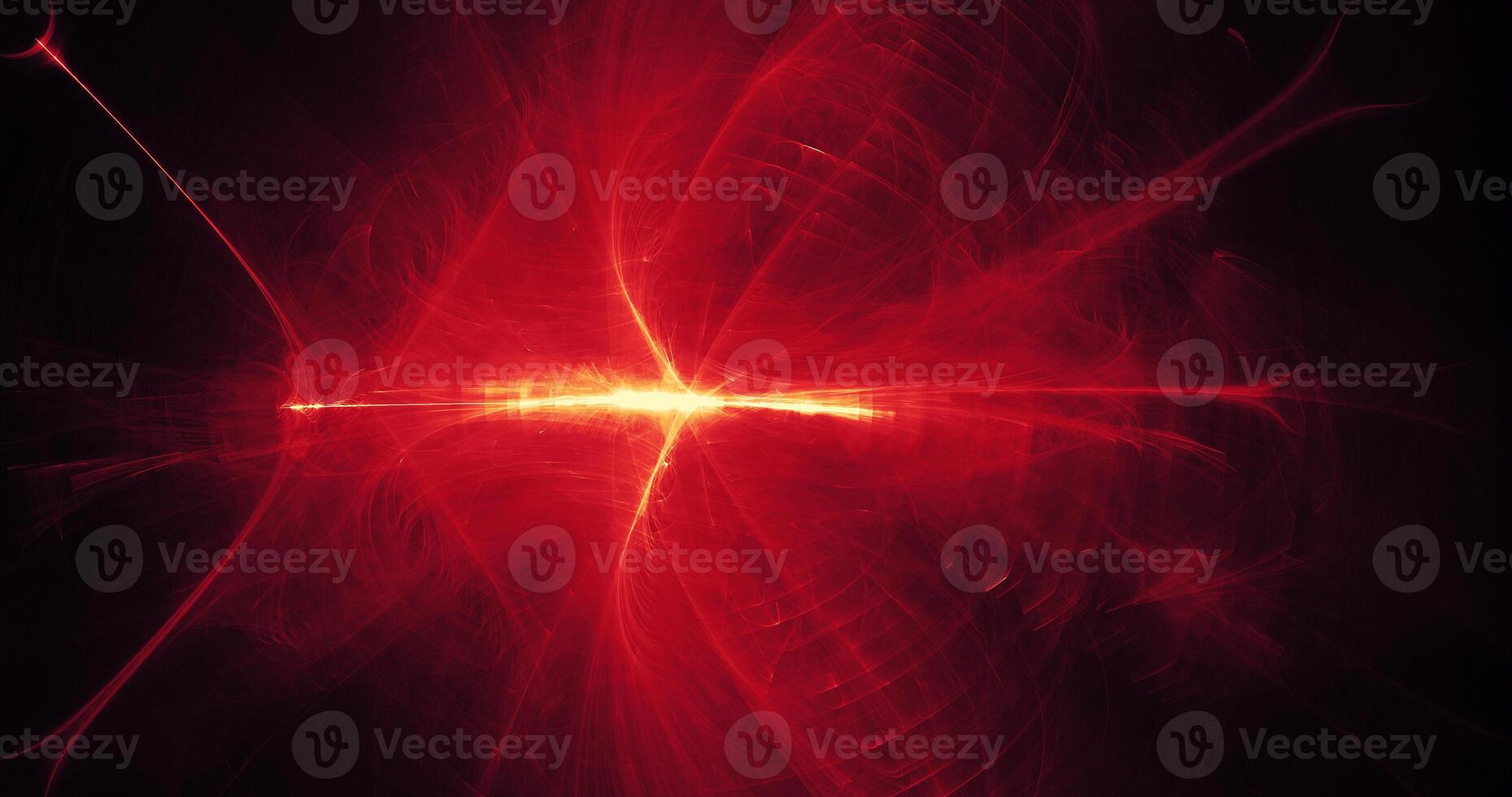 Red And Yellow Abstract Lines Curves Particles Background photo