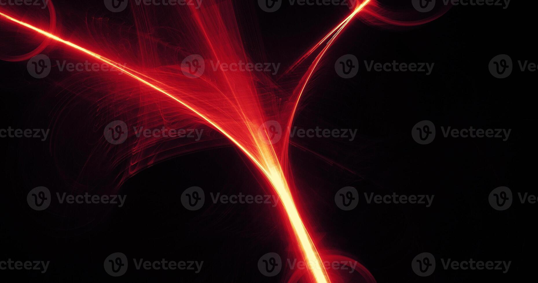 Red And Yellow Abstract Lines Curves Particles Background photo