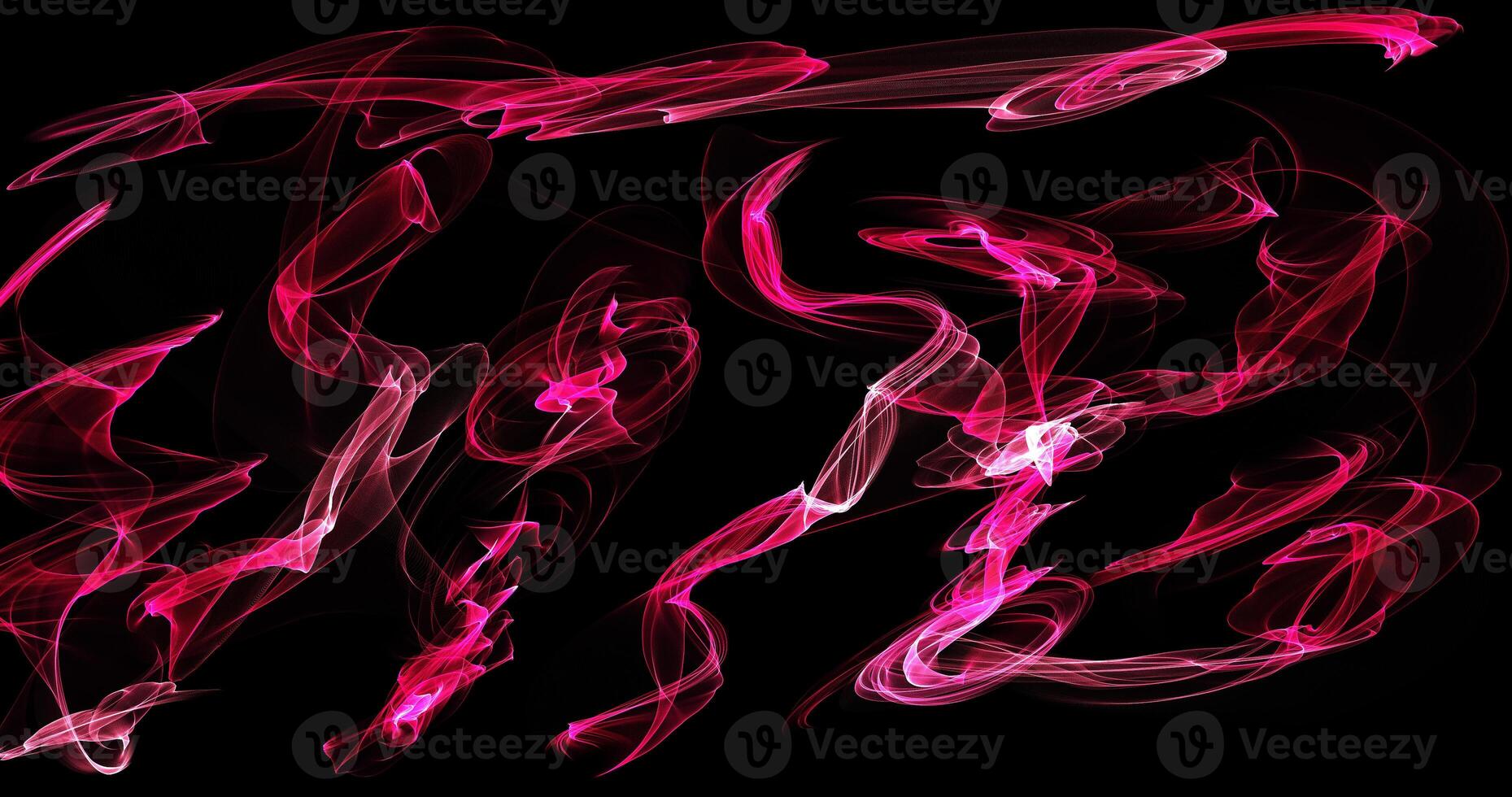 Abstract Background Swirls Of Red Orange Pink Lines On Dark Background photo