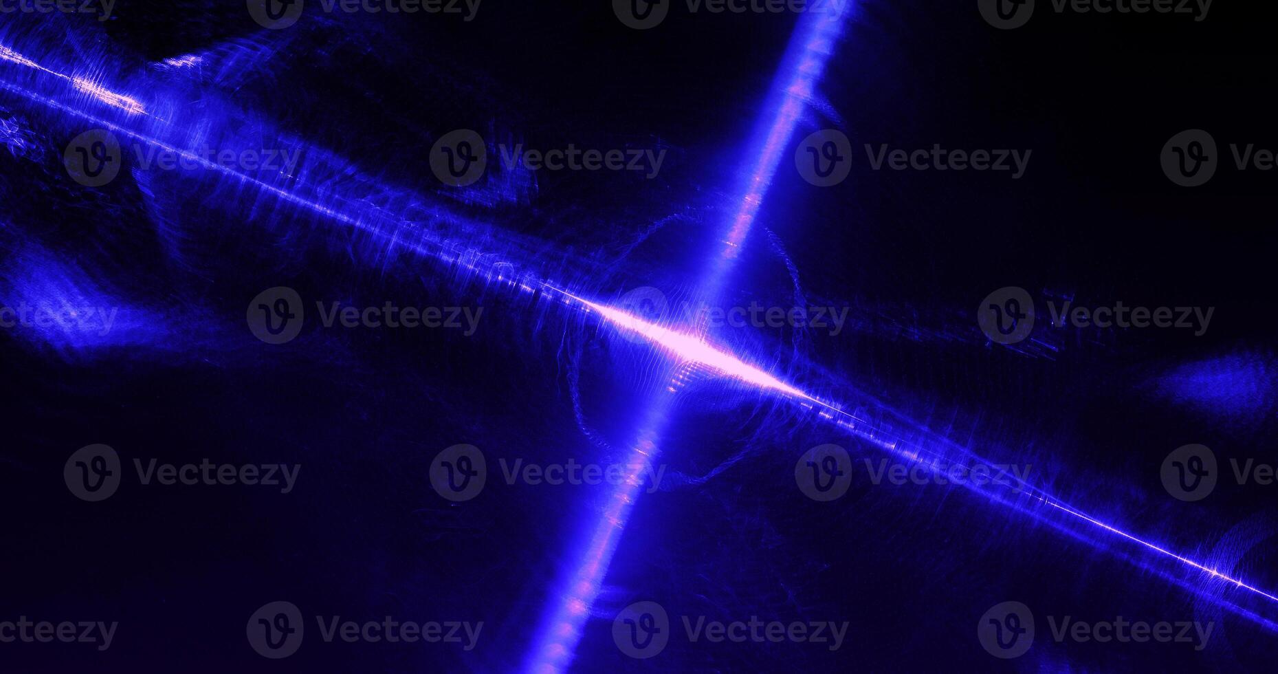 Abstract Blue And Pink Curves Lines Particles On Dark Background photo